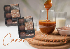 Belgian Milk Chocolate Barrels Filled With Soft Caramel, 6 Pack