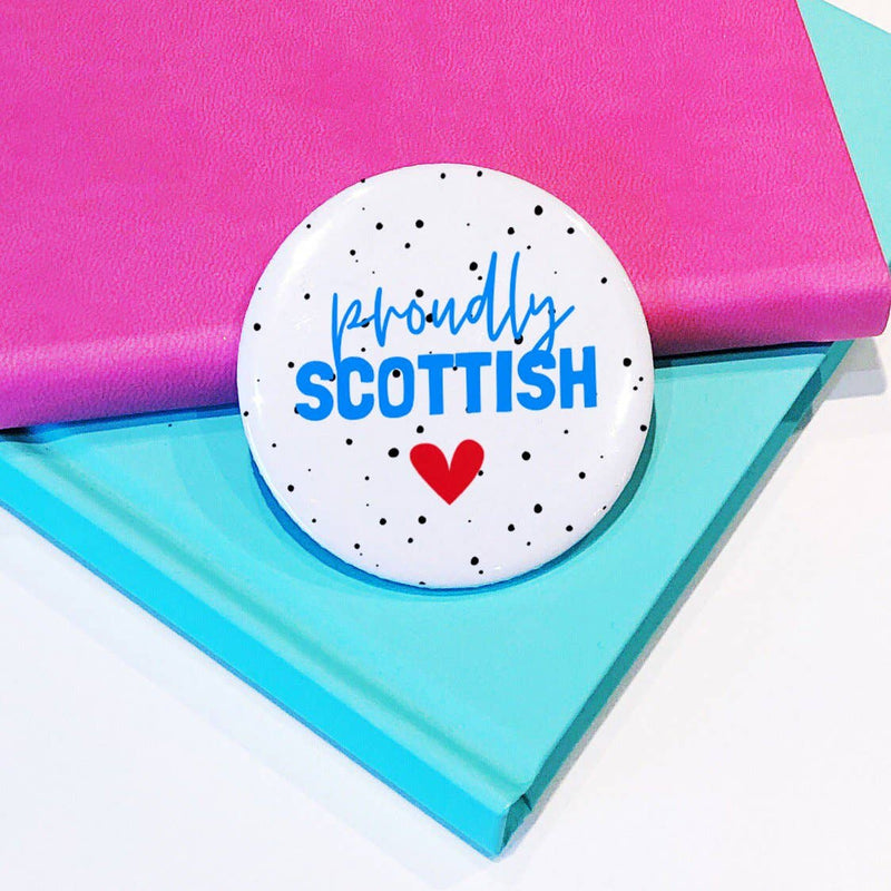Proudly Scottish pin badge