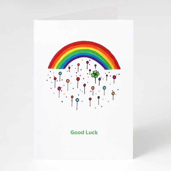 Good Luck Rainbow card | Sunshine No.1