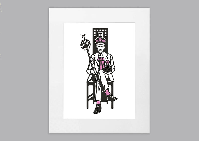 'King of Glasgow Style' mounted print