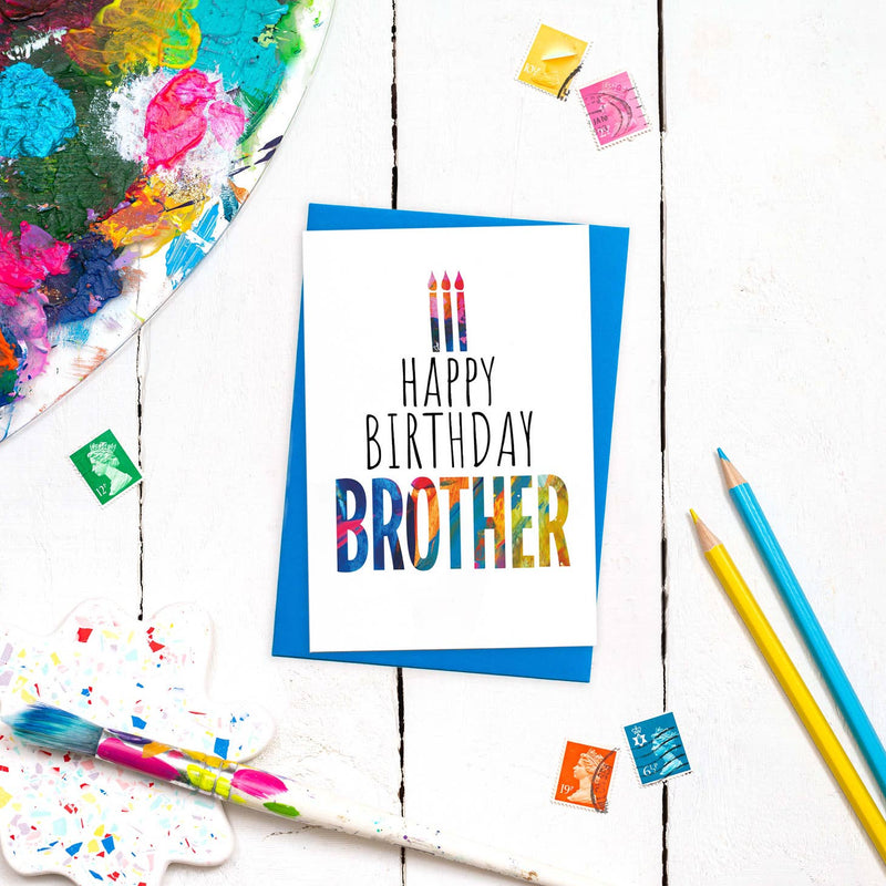 Happy birthday brother card