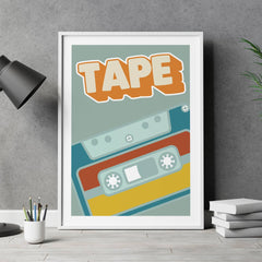 Cassette Tape A5 print