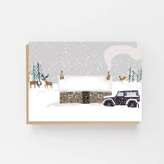 Bothy in the snow card