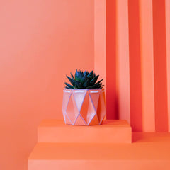 Origami plant pot (coral) - 3 sizes available