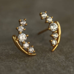 Lily of the valley stud earrings