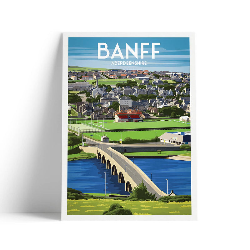 Banff A4 travel poster print