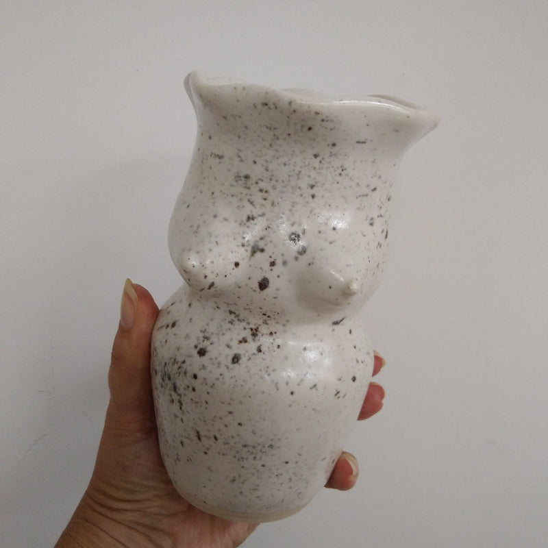 Hand thrown frilly boob vases