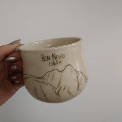Hand painted mountain mug - Ben Nevis