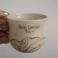 Hand painted mountain mug - Ben Lomond