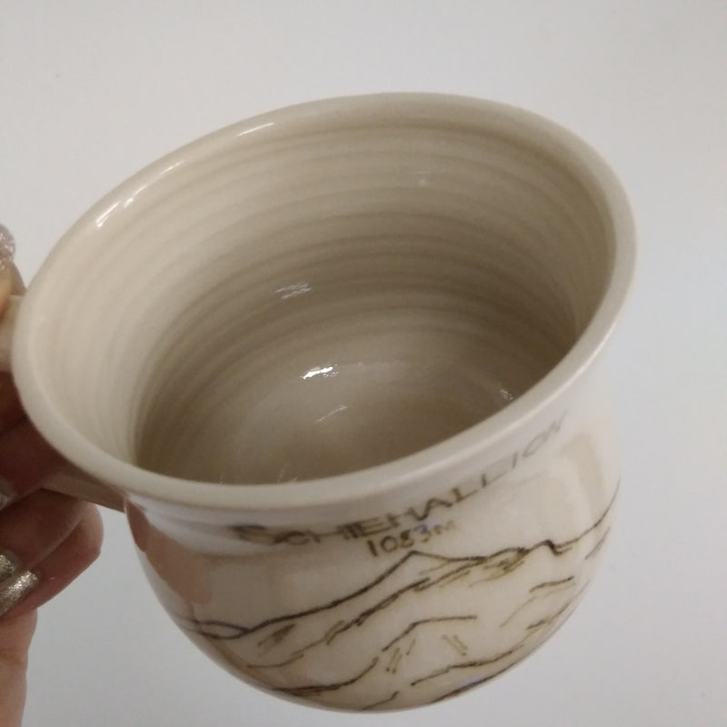 Hand painted mountain mug - Schiehallion