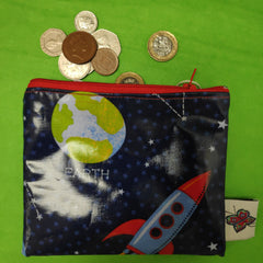 PVC zipped pouch/ coin purse - Space