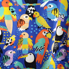 Long sleeved child t-shirt - bright exotic birds (18-24 months)