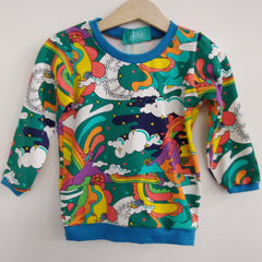 Long sleeved child t-shirt - psychedelic snails(18-24 months)