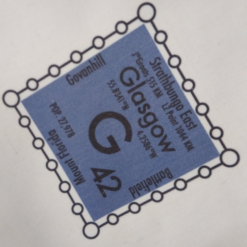 Glasgow postcode tote bag - G42 area