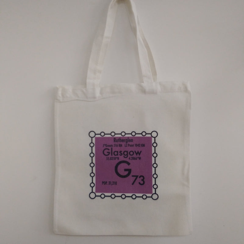 Glasgow postcode tote bag - G73 area
