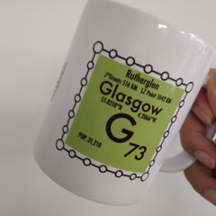 Glasgow postcode mug - G73 area