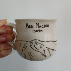 Hand painted mountain mug - Ben Macdui