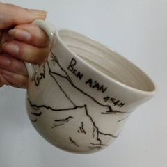 Hand painted mountain mug - Ben A'an