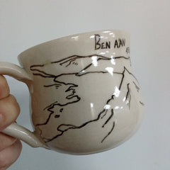 Hand painted mountain mug - Ben A'an