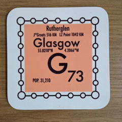 Glasgow postcode coaster - G73 area