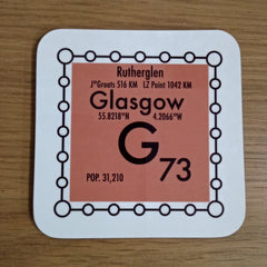 Glasgow postcode coaster - G73 area