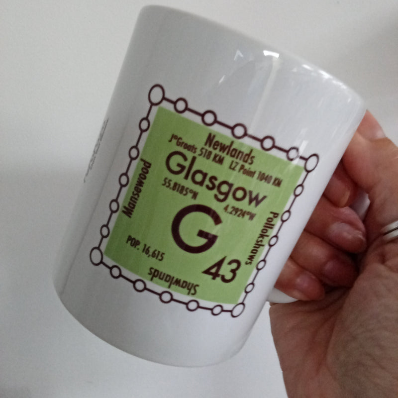 Glasgow postcode mug - G43 area