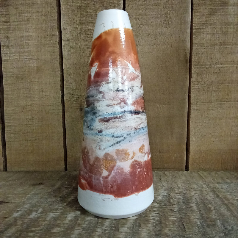 Pit, Barrel & Saggar-fired Ceramics vase (VS1364)