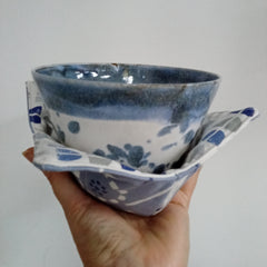 Bowl cosy - Bergen/blue fabric