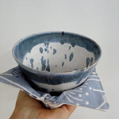 Bowl cosy - Bergen/blue fabric