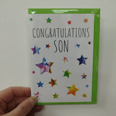 Congratulations son card