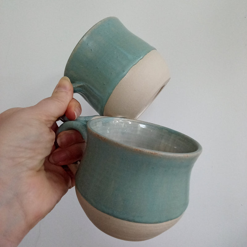 Hand thrown Clyde Coast glaze mug