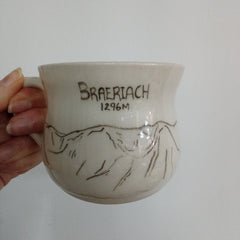 Hand painted mountain mug - Braeriach