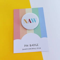 Naw pin badge