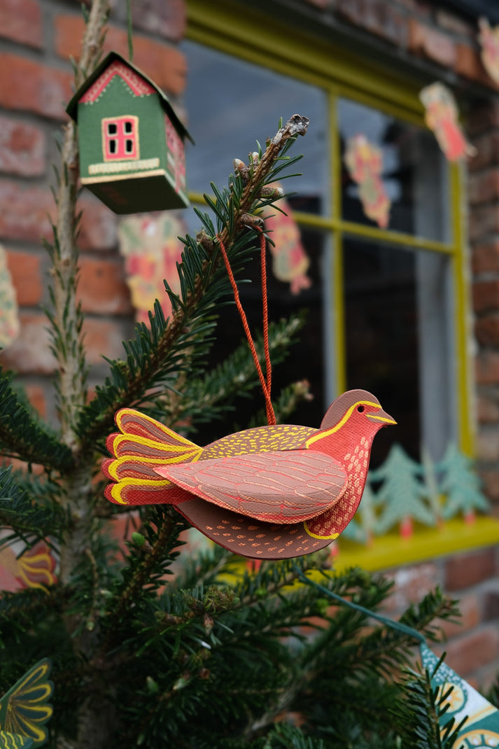 Robin Screen Printed Decoration