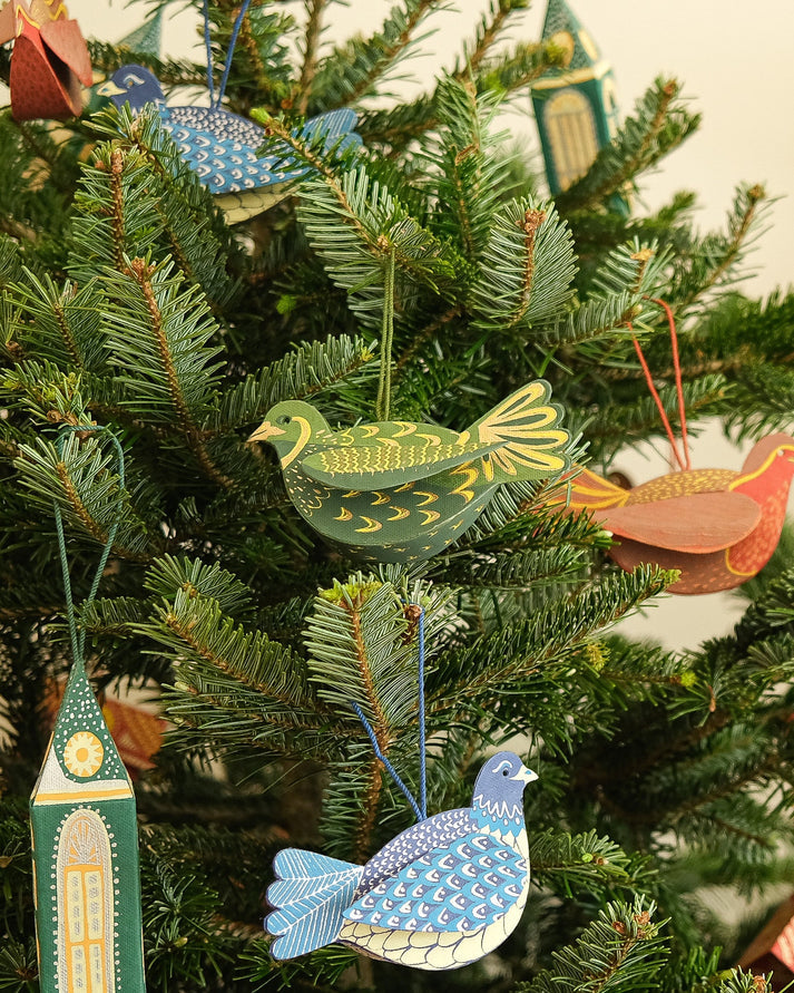Partridge Screen Printed Decoration