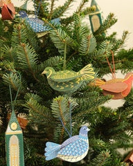 Partridge Screen Printed Decoration