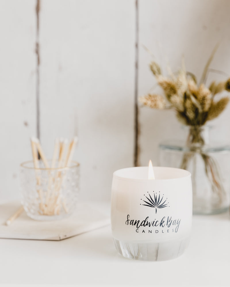 Sandwick Bay glass candle - variety of scents available