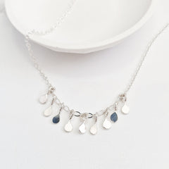 Sterling Silver confetti necklace