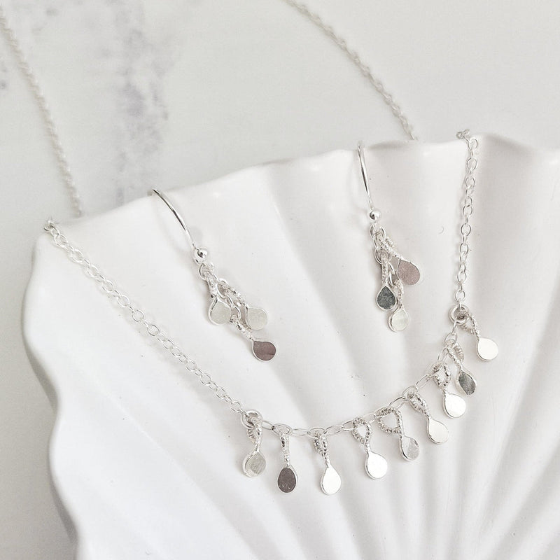 Sterling Silver confetti necklace