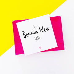 A bonnie wee lass card