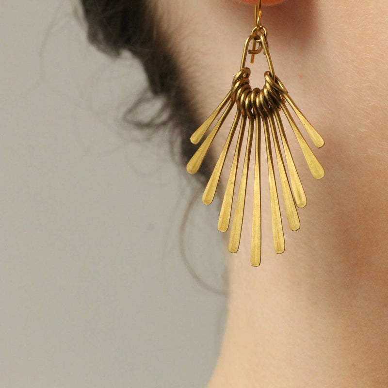 Art Deco fringe earrings
