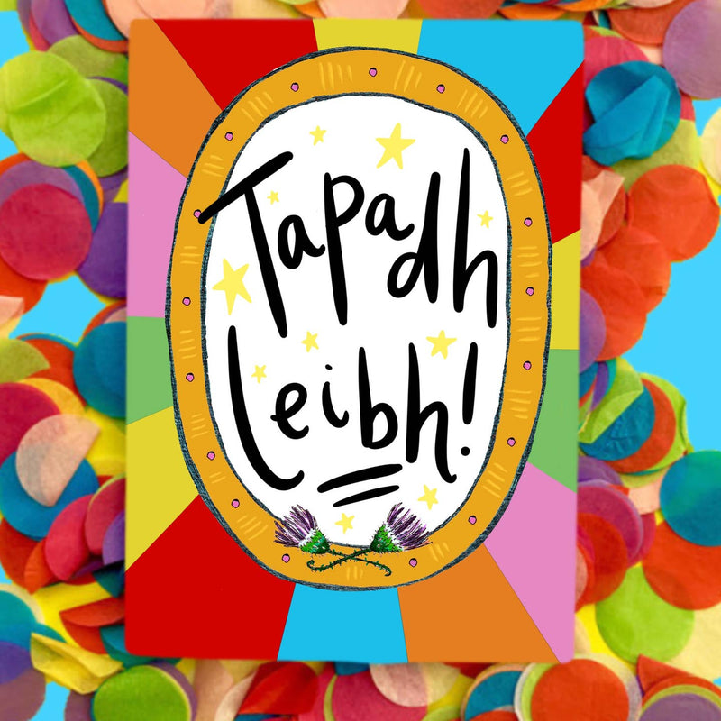Tapadh leibh (Scottish Gaelic - thank you) card