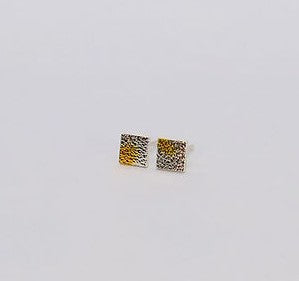 Sterling silver midi square studs - different versions available