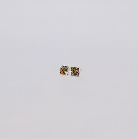 Sterling silver midi square studs - different versions available