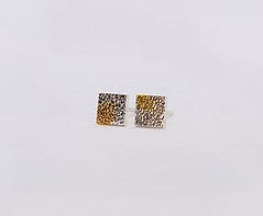 Sterling silver midi square studs - different versions available