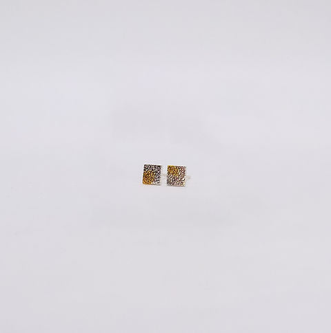 Sterling silver midi square studs - different versions available