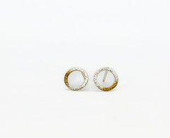 Sterling silver mini circle studs - different versions available