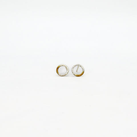 Sterling silver mini circle studs - different versions available