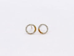 Sterling silver mini circle studs - different versions available