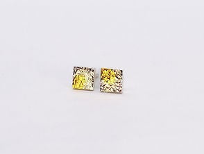 Sterling silver midi square studs - different versions available